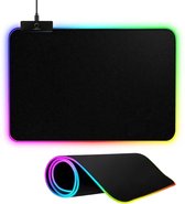 Gaming Muismat - met RGB LED Verlichting - 32x27cm - Anti-Slip
