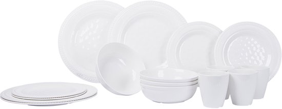 Gimex - Royal Line - Services de table - Wit - 16 pièces