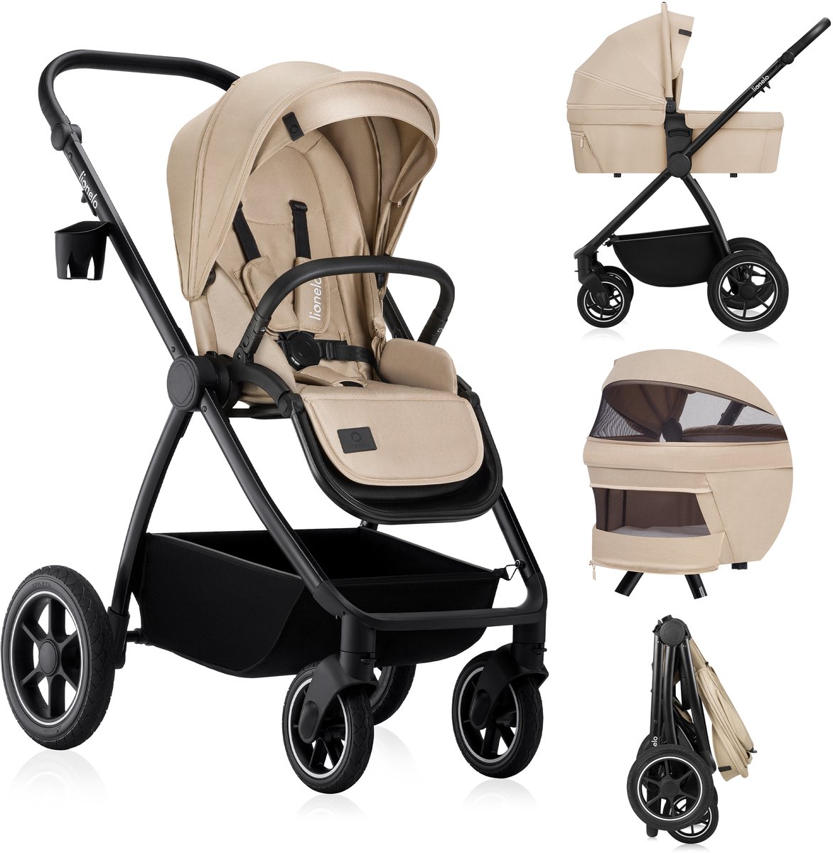 Lionelo Meril 2in1 Kinderwagen met All-Terrain Wielen - BrandLine Group Sp. z o.o. - €299,99