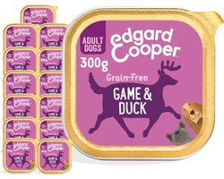 Edgard & Cooper Kuipje Game Duck Adult - Hondenvoer - 18 x Wild Eend Veenbes 300 g Graanvrij