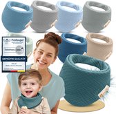 6 Stuks - 6 Kleuren - 100% Cotton - Katoen - Baby Bibs - Bandana Bibs - Slabbetjes Baby - Spuugdoekjes baby - Muslin Bibs - Mousseline Bavoirs - Kwijlslabbetjes 6 Stuks - 6 Kleuren - 100% Cotton - Katoen - Baby Bibs - Bandana Bibs - Slabbetjes Baby - Spuugdoekjes baby - Muslin Bibs - Mousseline Bavoirs - Kwijlslabbetjes