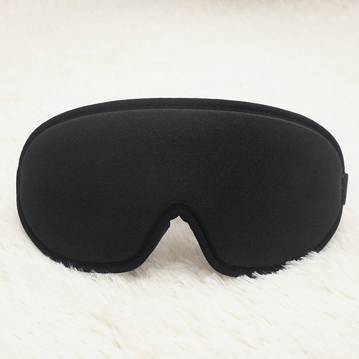 Oogmasker Om Te Slapen - Slaapmasker 3D - Reizen en Ontspanning - Volledige Blackout - 24 x 10 cm - Zwart