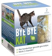 BSI - Bye Bye Kattenverjager Geurzakjes - Geurzakjes gevuld met behandeld hondenhaar - 2 zakjes