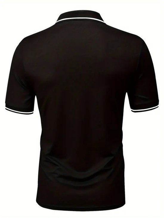 Livano Golf Shirt Heren - T-shirt - Golfkleding - Golfen - Golf Accessoires - Polo Shirt - Zwart - Maat M van Livano — afbeelding 3