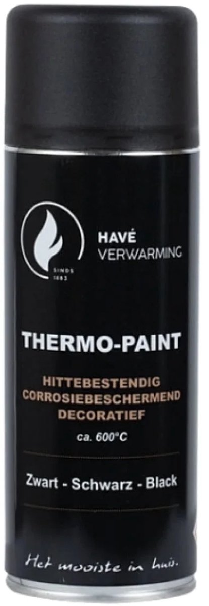 HAVÉ - Hittebestendige Verf / kachelverf - Spuitbus Zwart- 400ml
