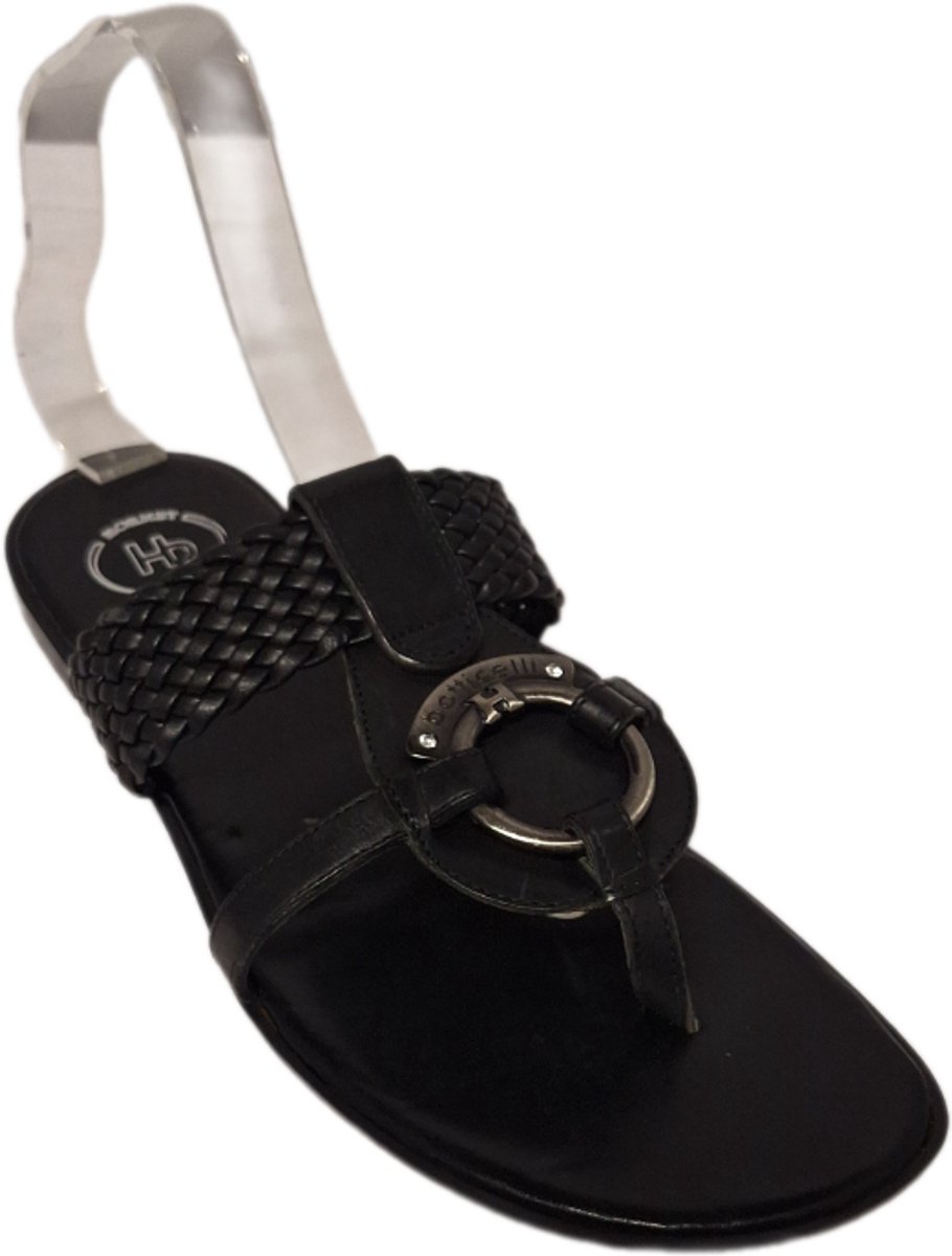 HORNETby BOTTICELLI LUXE SLIPPER-BLACK LEDER-36