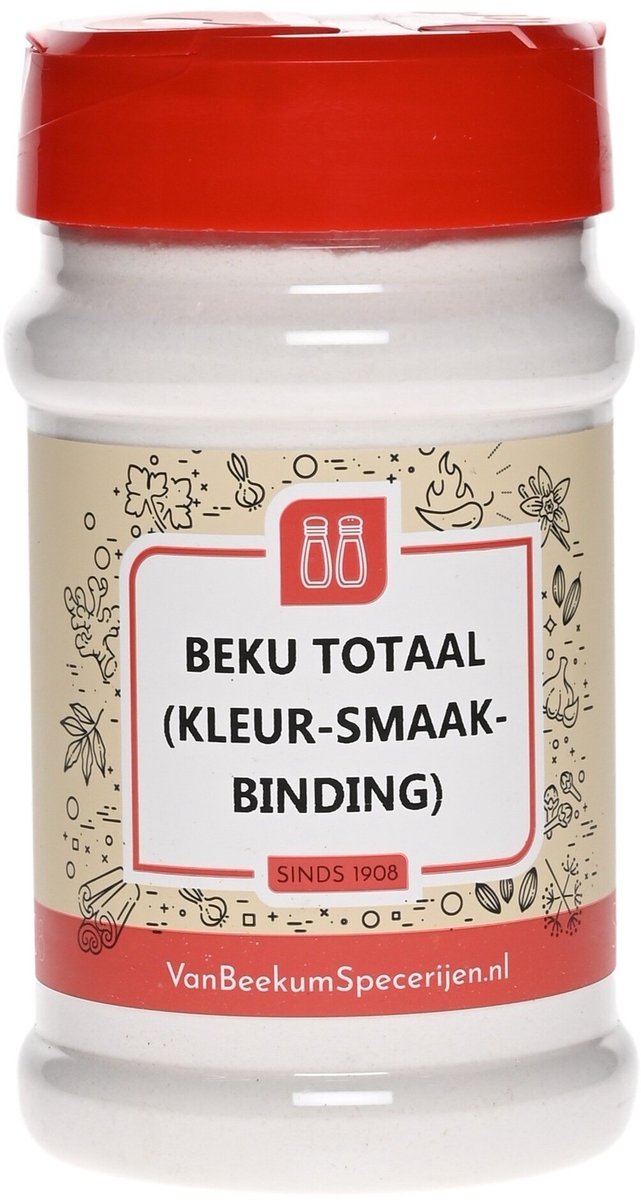 Goedkoopste Van Beekum Specerijen - Beku Totaal (kleur-smaak-binding) - Strooibus 250 gram