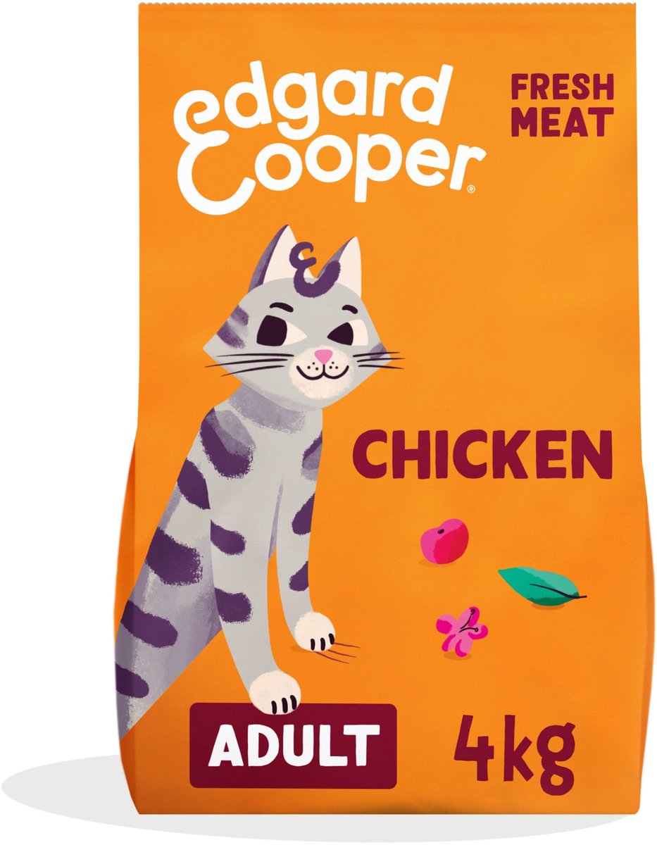 Edgard & Cooper Kattenvoer Adult Kip 4 kg