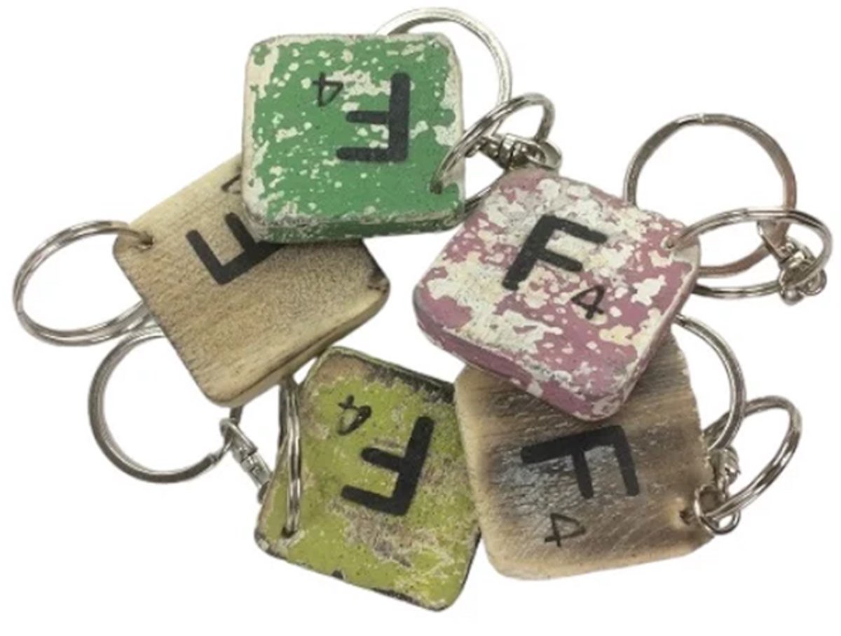 Sleutelhanger letter F