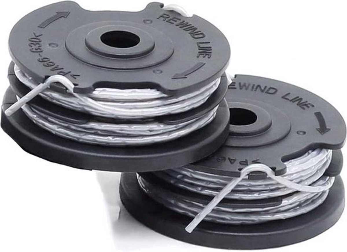 2 stuks draadspoelen geschikt voor Bosch trimmer grastrimmer F016800351 (lengte: 6 m, Ø 1,60 mm) ART 24, 27, 30 en ART 30-36 LI (Niet 18V-26-500)
