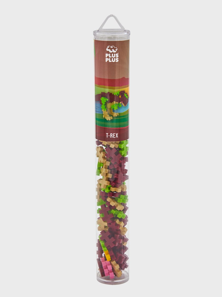 Plus-Plus Tube T-Rex Dinosaurus 100 delige bouwset - 4200 - Bouwspeelgoed - Constructiespeelgoed - Set met bouwstenen - Vanaf 5 jaar — afbeelding 8