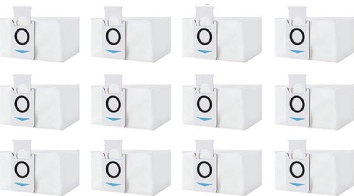 12 stuks stofzak accessoires, grote capaciteit stofzuigerzak reserveonderdelen, geschikt voor Ecovacs Deebot X1 Omni & X1 e Omni robot zuigstation