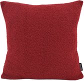 Teddy Bordeauxrood Kussenhoes | Polyester | 45 x 45 cm