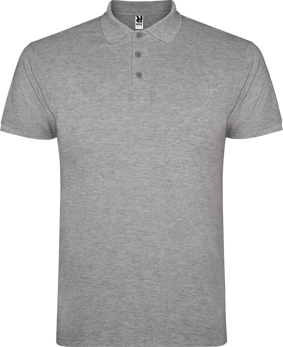 Roly - Star Polo - Heather Grey 58 maat 3XL