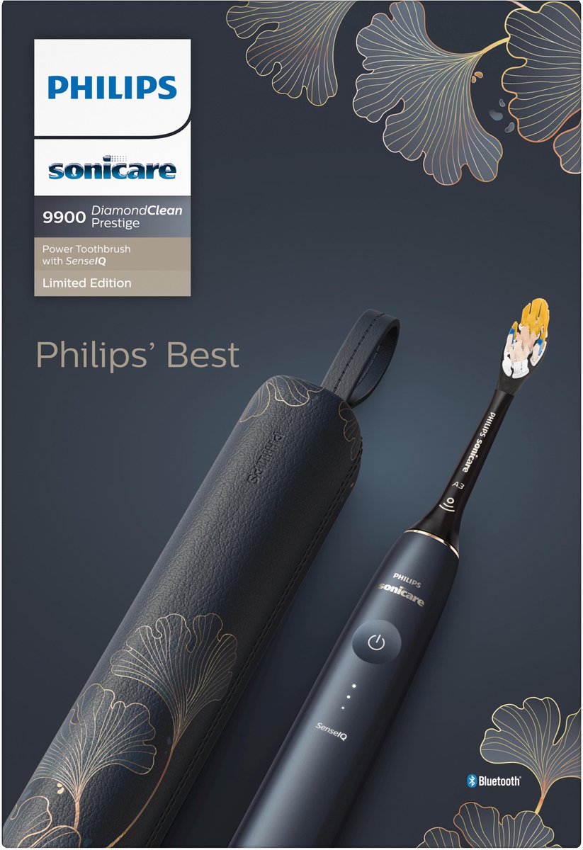 Afbeelding 2 van Philips Sonicare DiamondClean Prestige 9900 – Limited Edition - Elektrische Tandenborstel – Donkerblauw - AI - HX9992/42