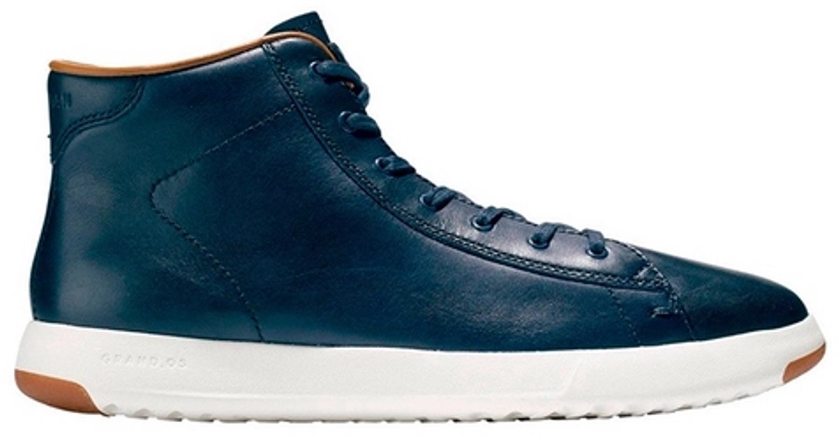 Cole Haan Grandpro High Lux Blue Handstained