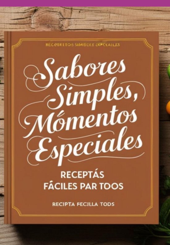 "sabores Simples, Momentos Especiales" - cover