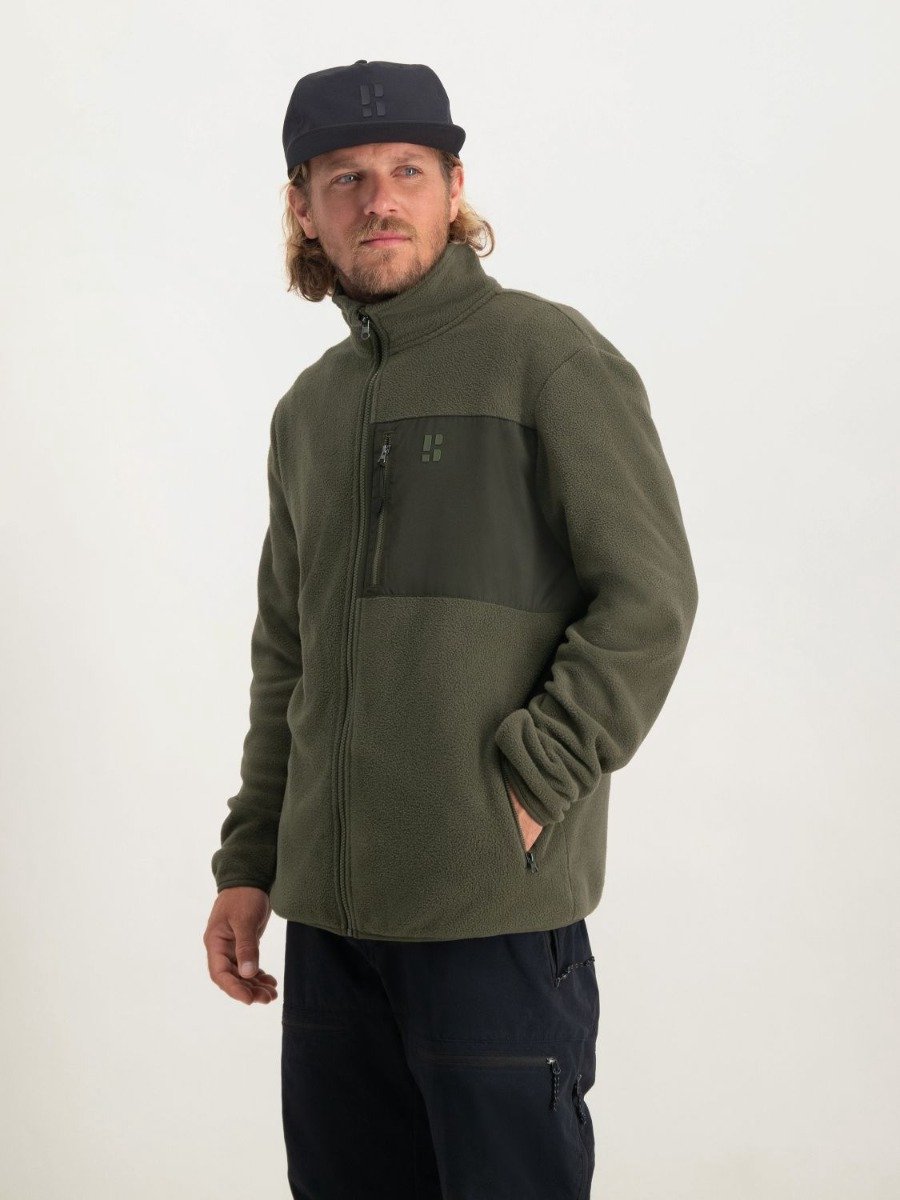 Poederbaas Four Seasons Fleece Vest Heren Groen