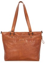 Leren Shopper - Lavendar - Brandy Cognac
