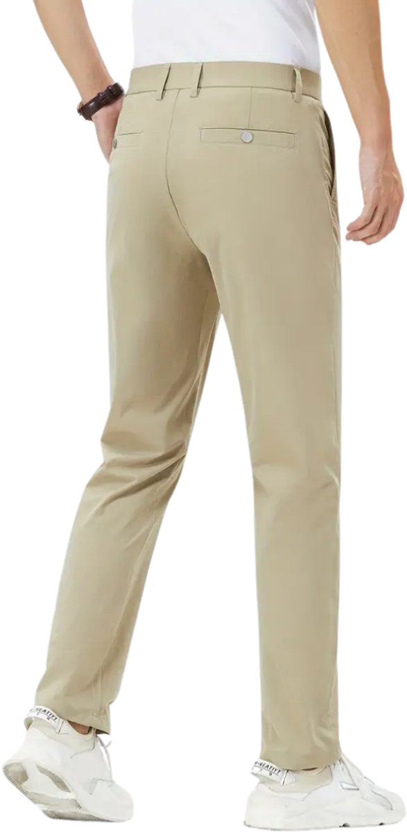 Livano Golfbroek Heren - Golfkleding - Golfen - Golf Accessoires - Nette Pantalon - Beige XS - Maat 44 van Livano — afbeelding 3