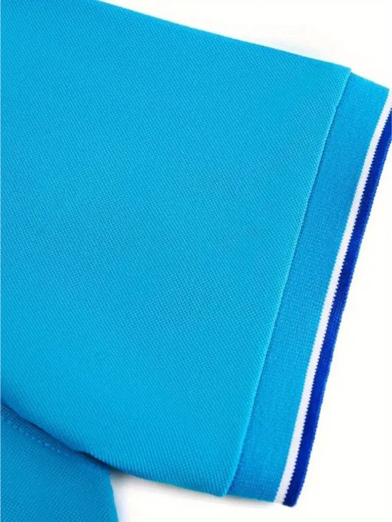 Livano Golf Shirt Heren - T-shirt - Golfkleding - Golfen - Golf Accessoires - Polo Shirt - Licht Blauw - Maat L van Livano — afbeelding 5
