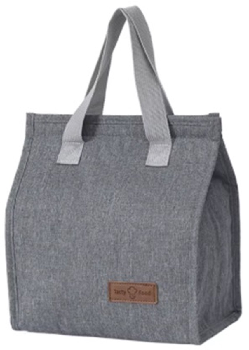 Koeltas Lunchtas - Termische Isolatie - Premium Kwaliteit - 6 Liter - Opvouwbaar Waterdicht Lekvrij - Lunchtas Dames Volwassenen Kinderen Heren - Geïsoleerde koeltassen - Grijs