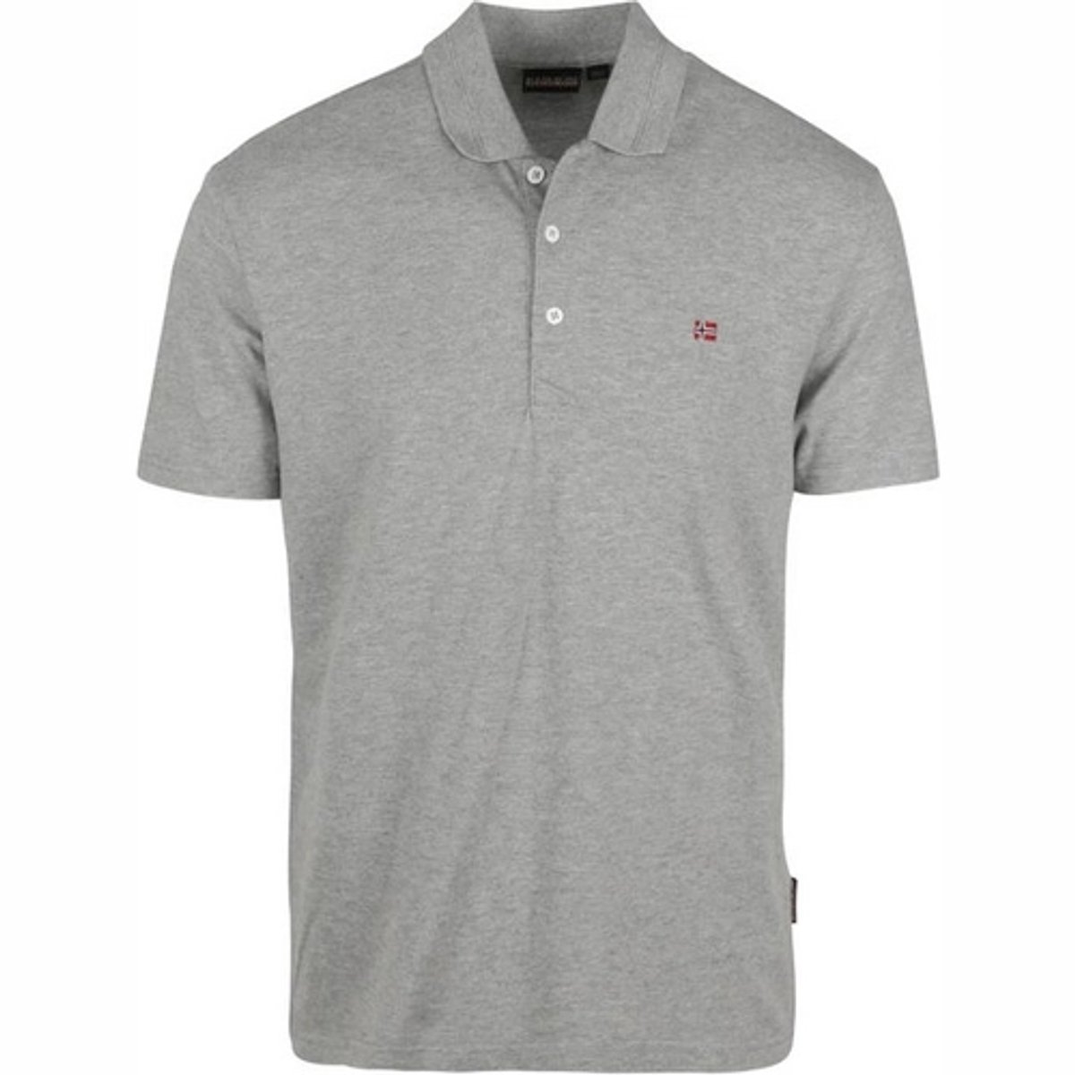 Polo Napapijri Men Ealis SS 1 Medium Melange-S Grijs