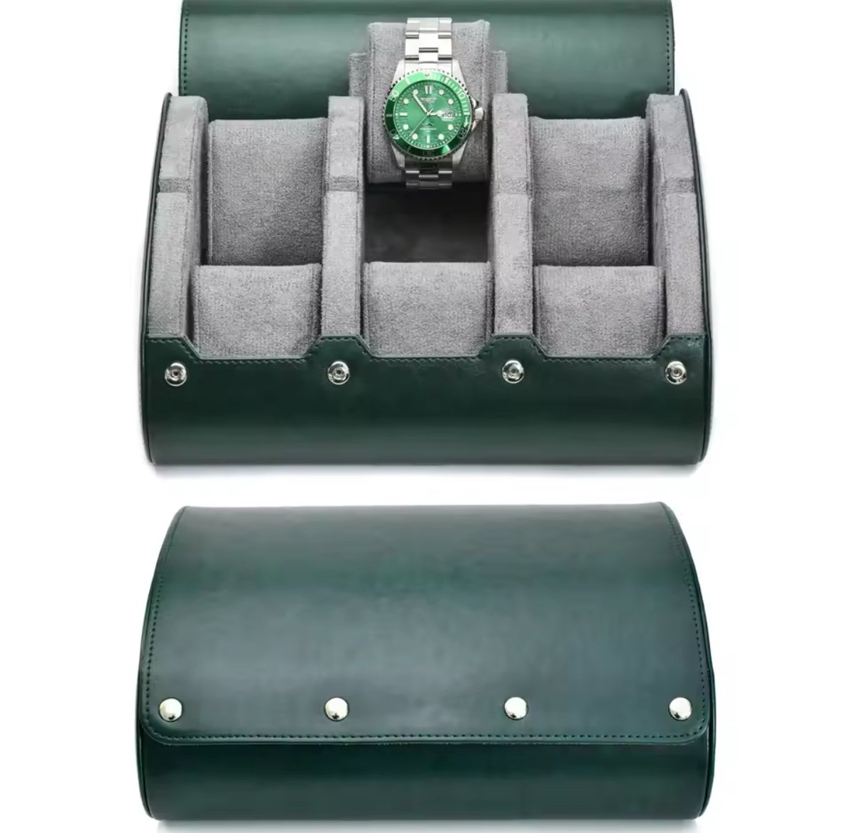 Luxe Horloge Rol 6 Stuks | Horlogedoos | Horloge Etui Leer | Watch Roll | Horloge Houder Sieradendoos | Horloge Opbergdoos Heren