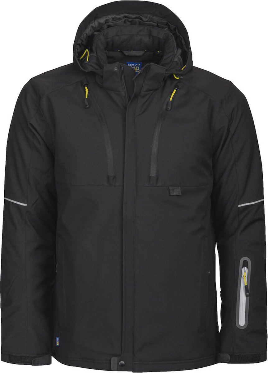 ProJob 3407 GEVOERDE SOFTSHELL JAS 643407 - Zwart - 4XL