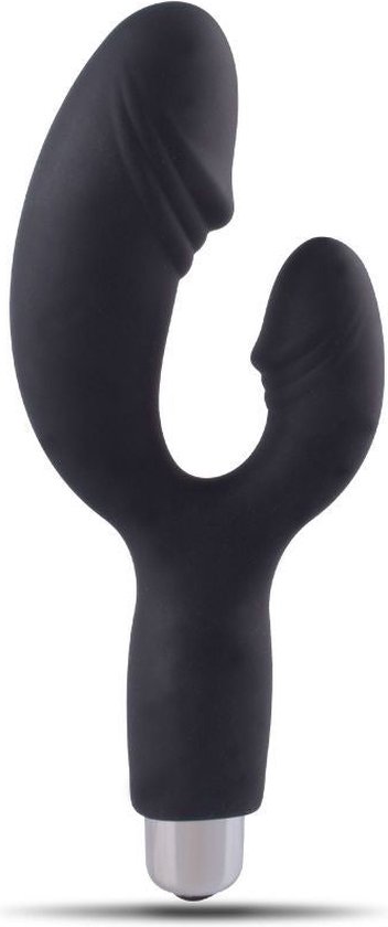 Toyz4lovers| Vibrator Double stimulation- Way Real Black|