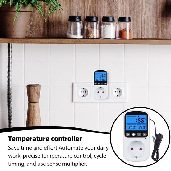 KETOTEK KTTS02 Digitale timer, stopcontact met achtergrondverlichting