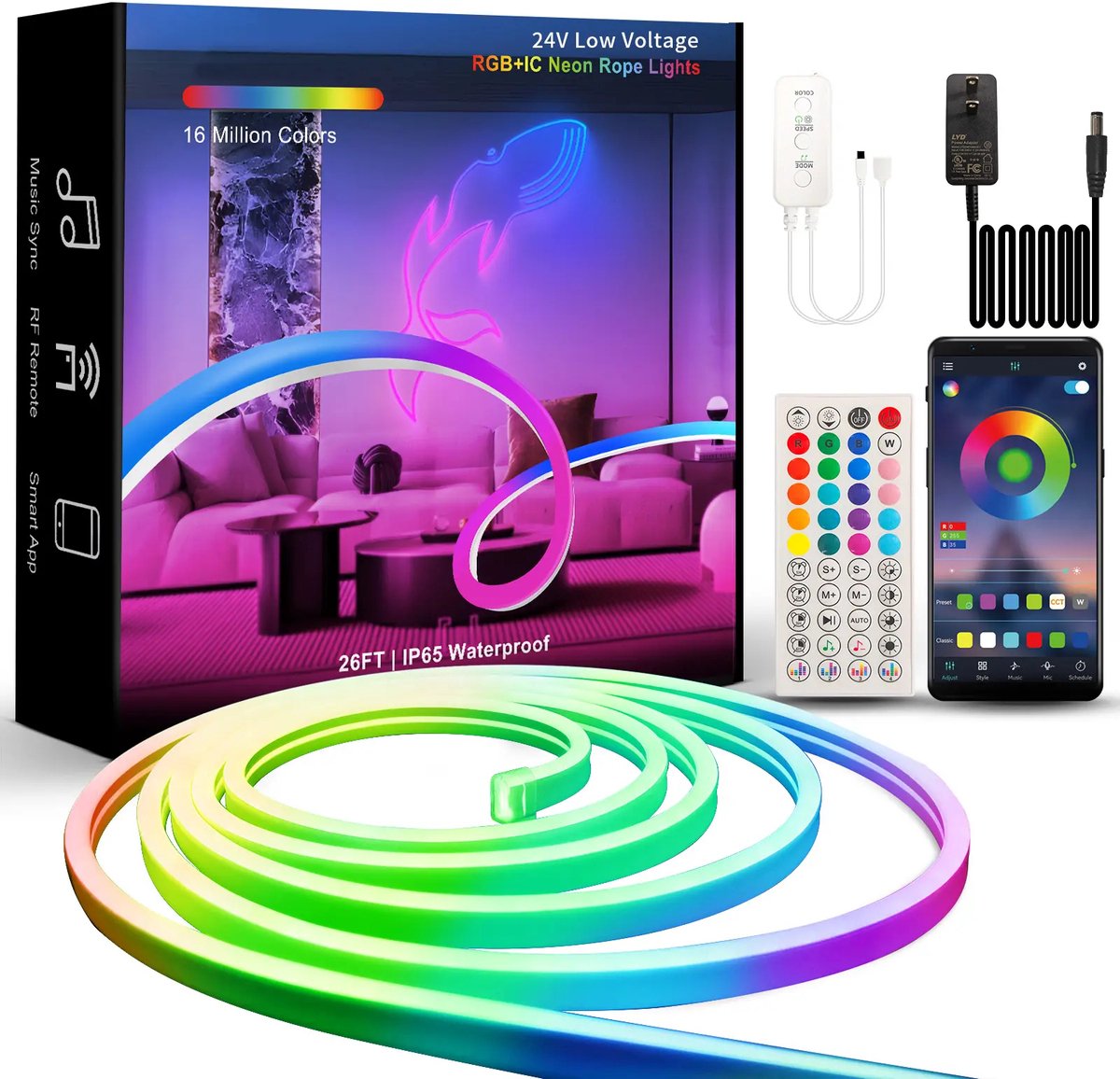 Smart ledstrip 10 meter RGB