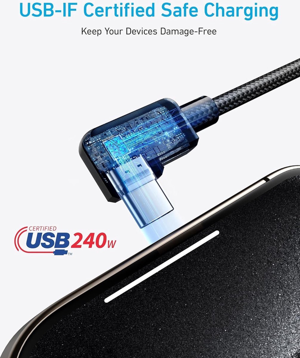 Anker 737 Power Bank PowerCore 24K met 2x USB-C Kabel 180cm - afbeelding 2