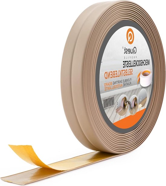 ProfiPVC Zachte plint zelfklevend 18x18mm - 25 meter