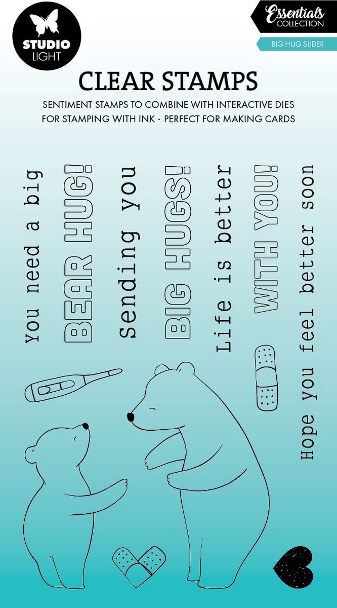 Clear stamp Hug slider - Essentials nr. 762