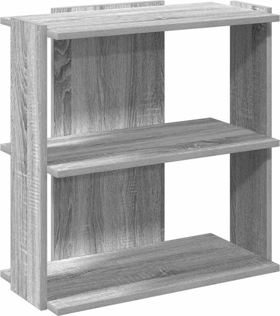 vidaXL Boekenkast 3-laags 60x30x80 cm bewerkt hout wit, boekenplank, boekenplank, opbergrek, opbergkast, boekenrek, opbergplank, boekenstandaard