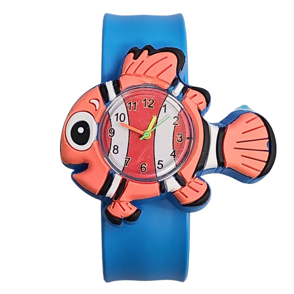 Fako® - Kinderhorloge - Slap On Mini - Vis - Blauw