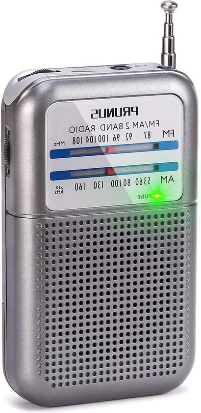 Radio Portable AM/FM/OC - Design Rétro Compact - Alimentation Piles AA Ou Secteur - Prise Casque - Simple D'utilisation
