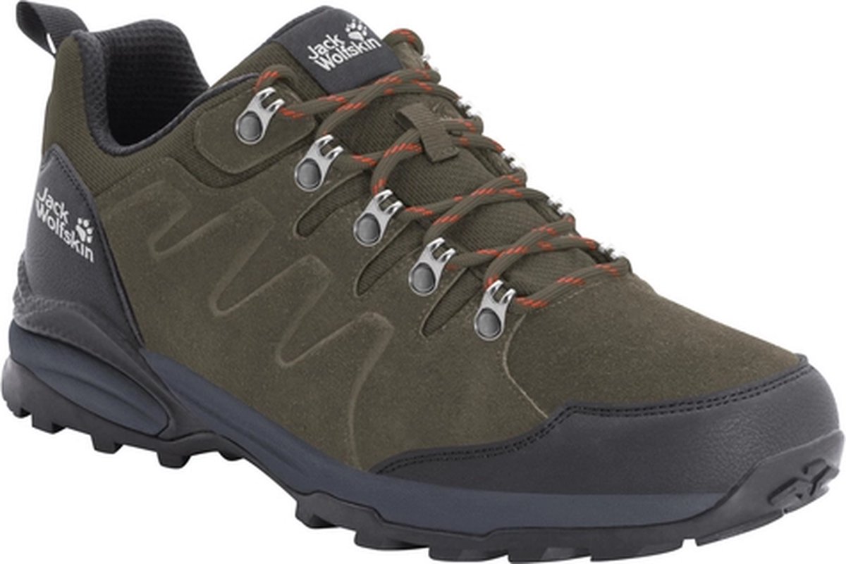Jack Wolfskin Refugio Texapore Low Wandelschoenen Heren Phantom 40 Khaki