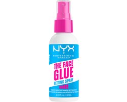 foto van NYX Professional Make Up The Face Glue Setting Spray - Tot 24 uur draagtijd - Waterbestendige formule zonder plakkerigheid - 60ml