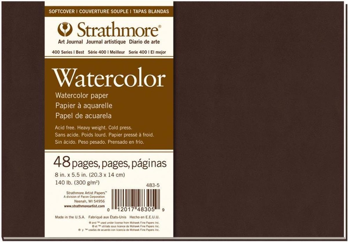 Strathmore - Watercolor Art Journal - Softcover - 300m/g2 - 48pagina's - Strathmore