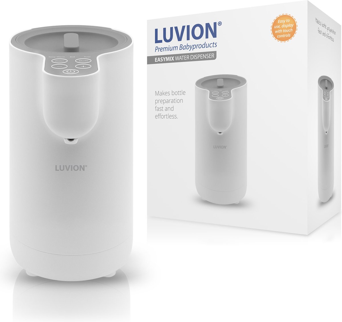 LUVION® EasyMix Instant Warmer Waterdispenser Wit - 2 in 1 - Baby Flessenwarmer & Heetwaterdispenser thumbnail 2