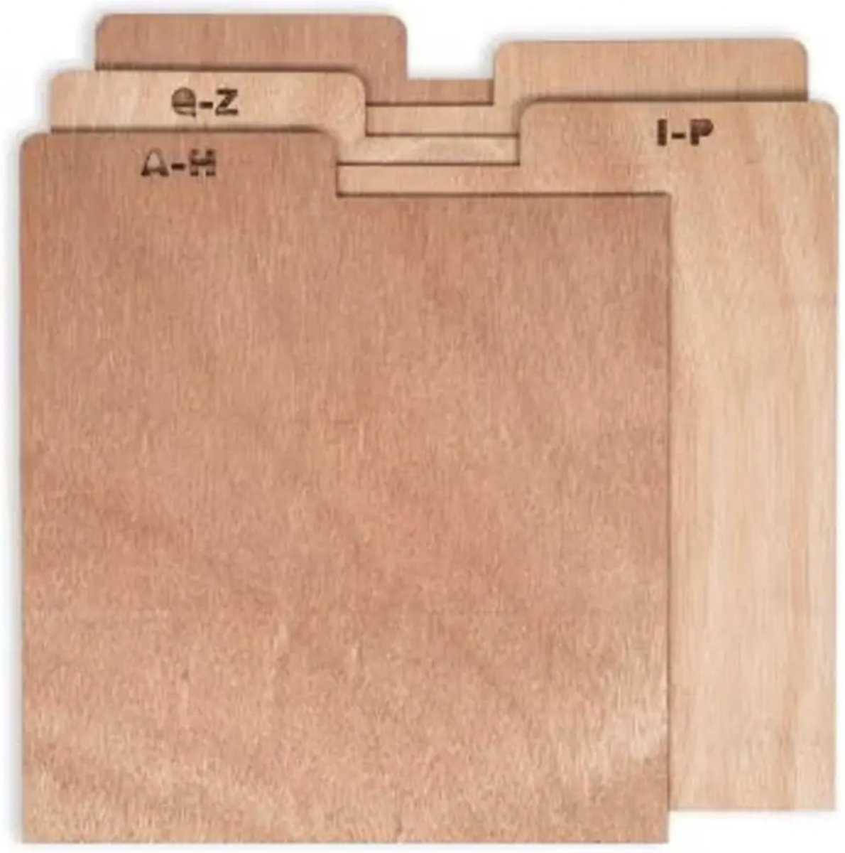 A-Z Houten Vinyl LP Tussenschotten - Natural