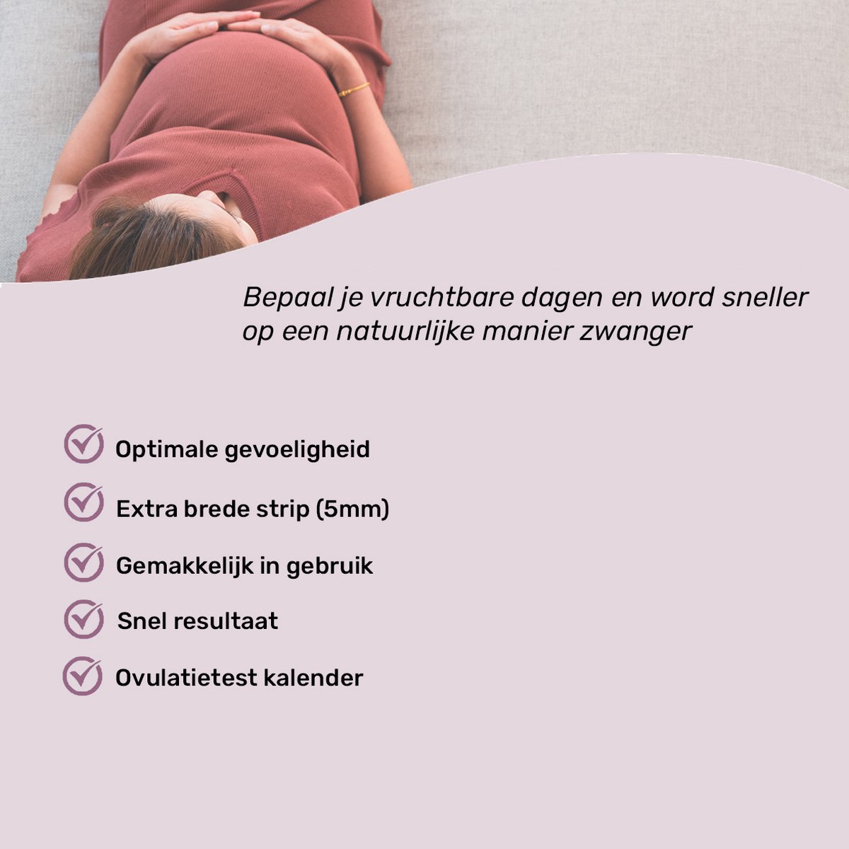 Telano Ovulatietest Premium 30 stuks Dipstick - Ovulatiekalender - Extra Brede Strip van 5 mm - Vergroot je kans op Zwangerschap - Ovulatietesten Strip – foto 6