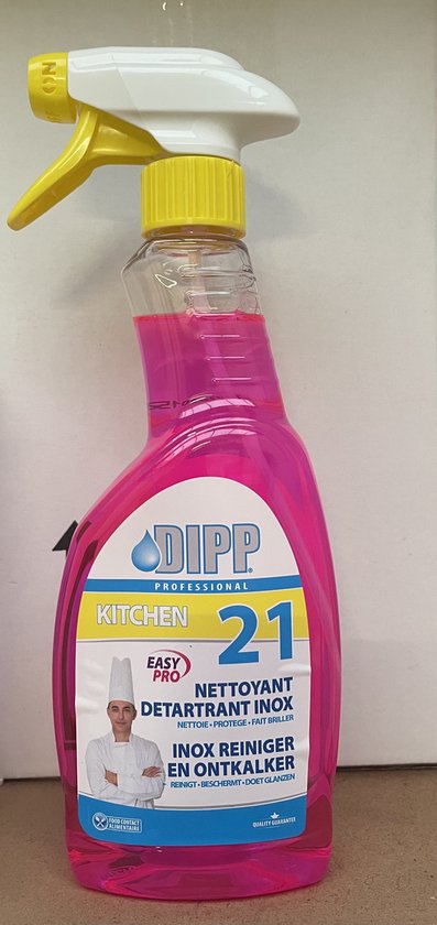 DIPP N°21 - NETTOYANT ET DÉTARTRANT INOX EASY PRO SPRAY 500ml