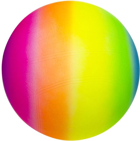 Regenboog bal - Speelgoed - Buitenspeelgoed - Vangen en werpen - Stuiteren - Speelgoed voor kinderen - 23cm