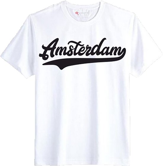 T-shirt Amsterdam - blanc et noir - taille L
