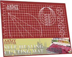 The Army Painter Self-Healing Cutting Mat, Double Sided PVC Non-Slip Mat, 3-Ply Gridded Miniature and Model Cutting Board, A4, Tabletop Roleplaying, Boardgames, and Wargames Miniature Modelling