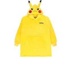 Pokémon Pikachu Heren Trui met capuchon - geel - L-2XL
