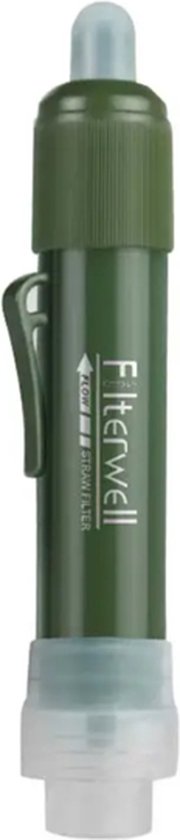 Namvo Waterfilter Outdoor drinkwaterzuivering 3000 l Survival Camping Waterfilter voor Prepper Nooduitrusting - Army Green